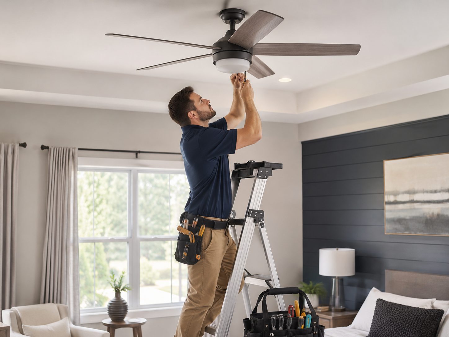Fans, lights & fixtures