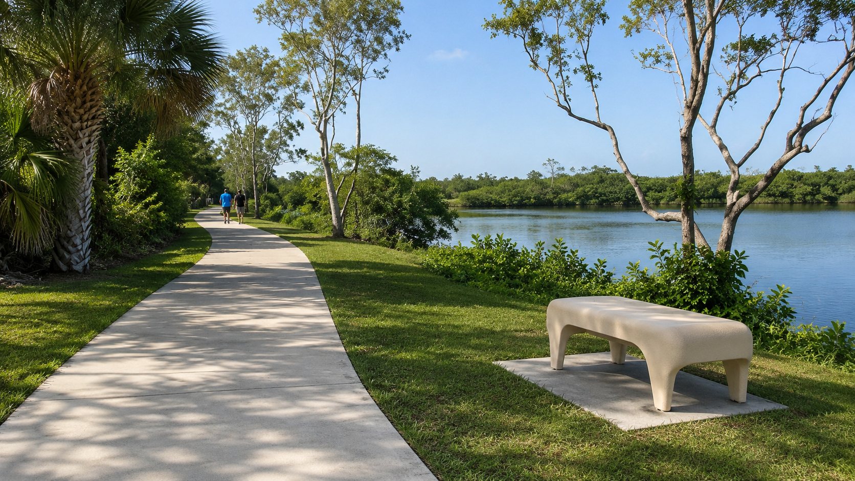 St. Paul Linear Park along the lagoon