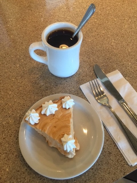 Butterscotch pie at Trip's Diner