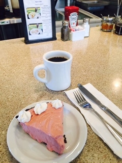 Red velvet cake at Trip's Diner