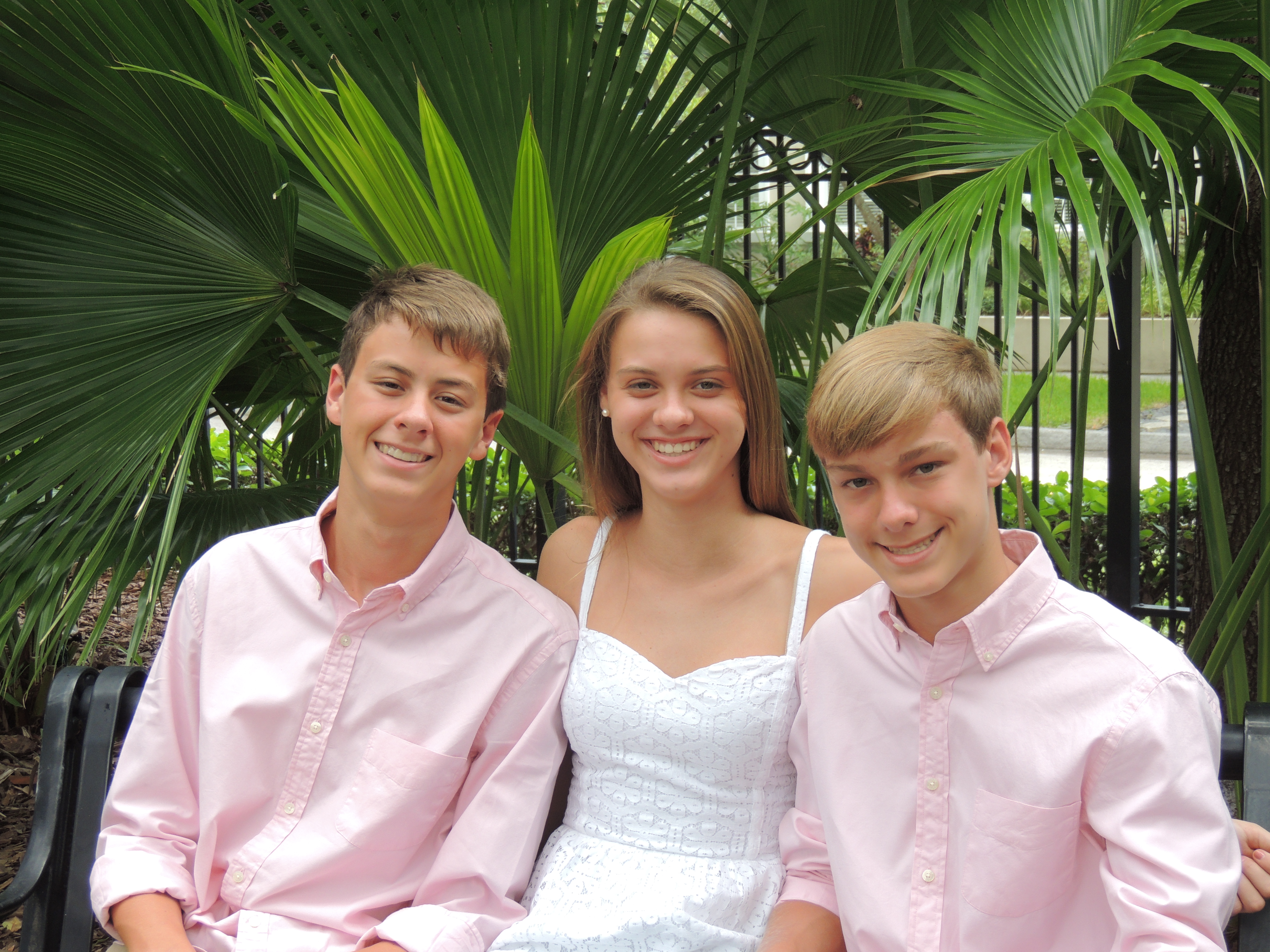 Libby, Will and John, the triplets the diner is named for